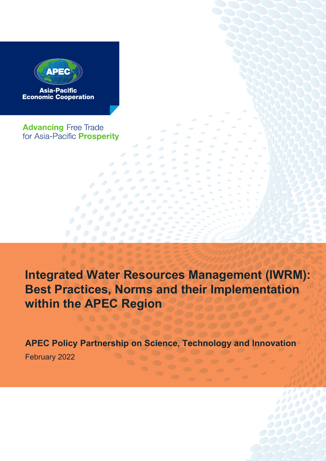 Portada del informe APEC Integrated Water Resources Management