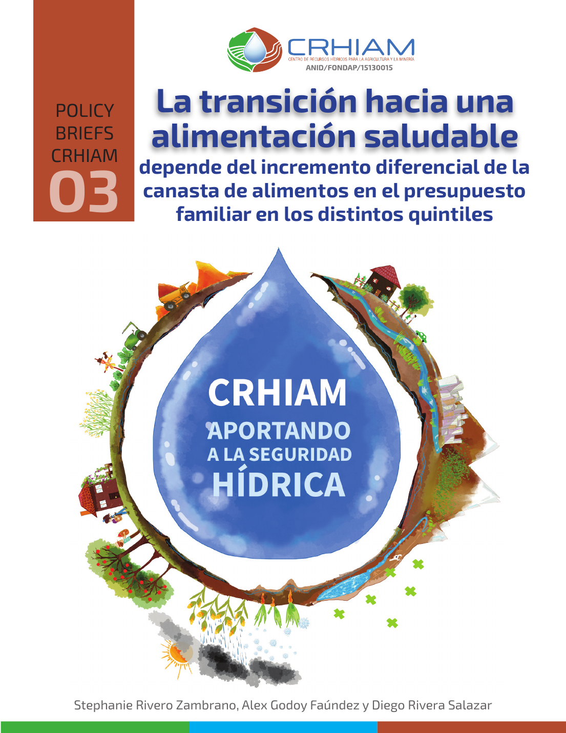 Portada del policy brief La transición hacia una alimentación saludable